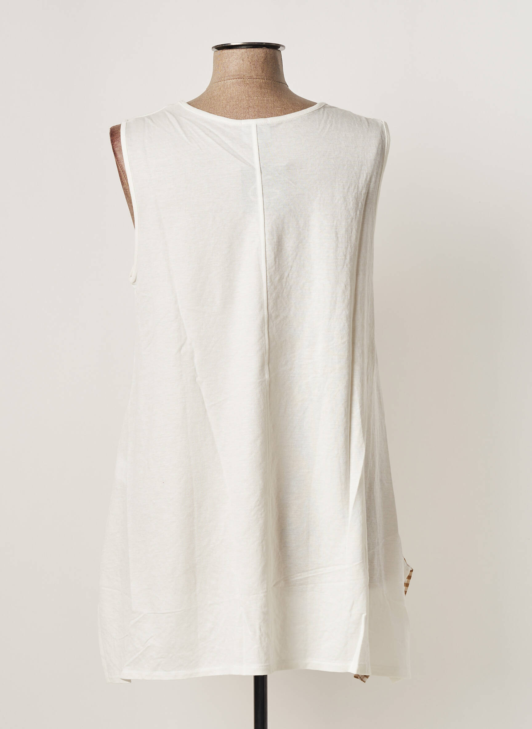 G Oze Tuniquesansmanche Femme couleur blanc