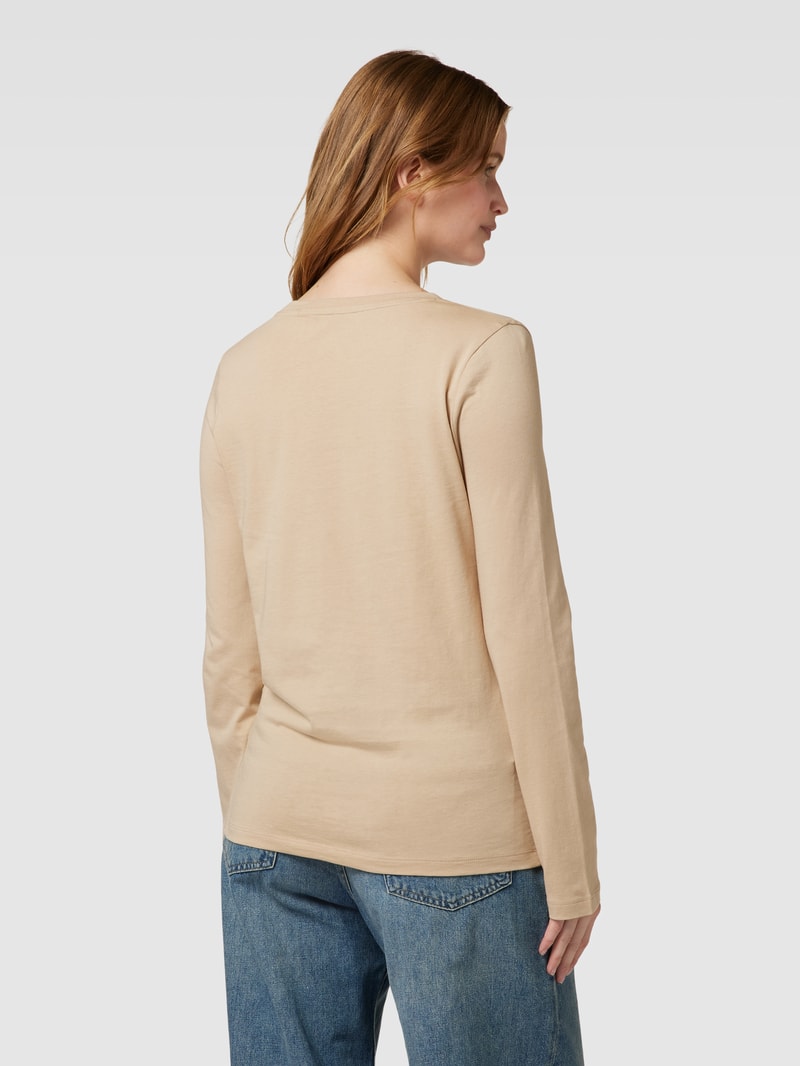 Longsleeve mit Statement-Print Modell 'MIX N MATCH' in beige