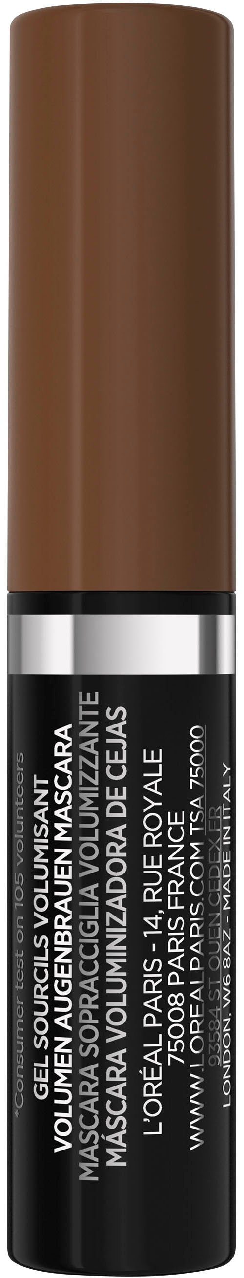 L'ORÉAL PARIS Augenbrauen-Kosmetika Brow Artist Plump & Set, mit Gelformel und Präzisionsbürste, wischfest