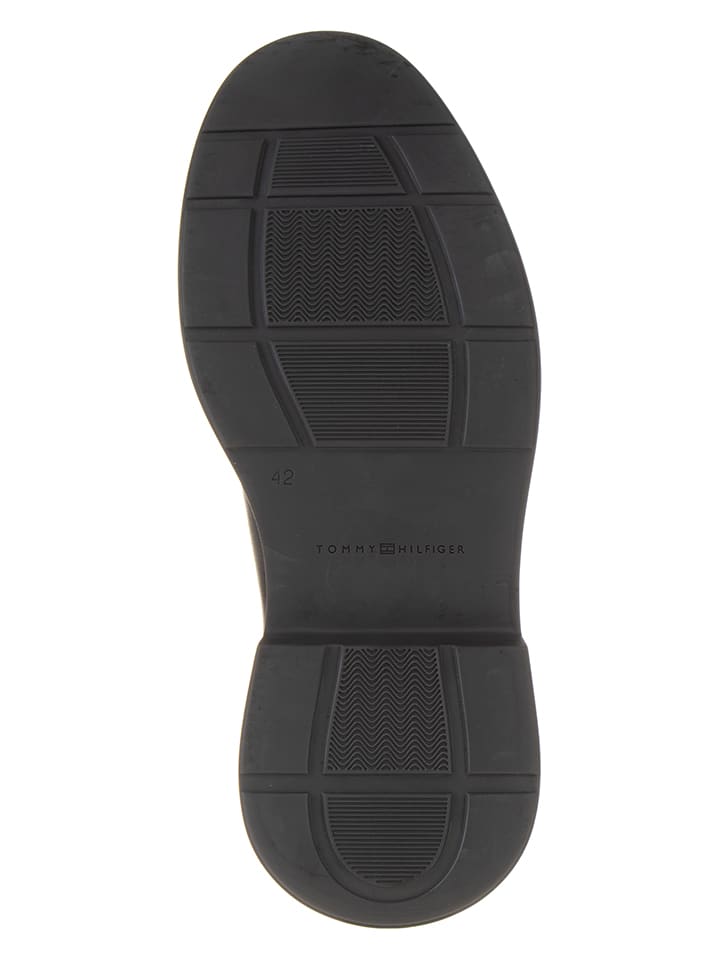 Tommy Hilfiger Shoes Leder-Chelsea-Boots in Schwarz günstig kaufen