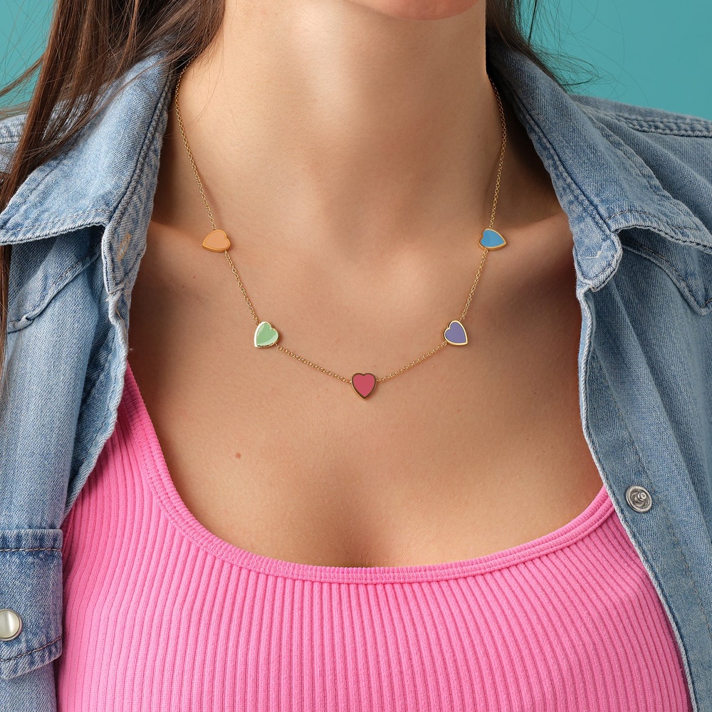 GMK Collection Chaînette Acier inoxydable, Émail collier