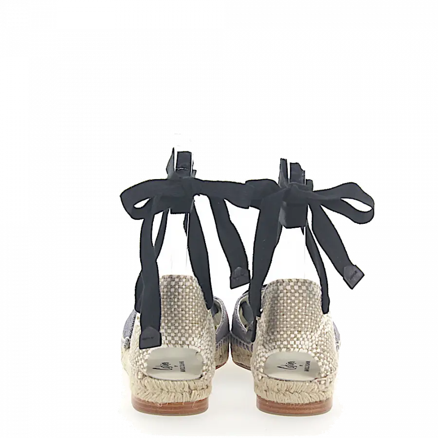 CASTAÑER BY MANOLO BLAHNIK - Halbschuhe MANOLO FLAT Textil beige grau - grau