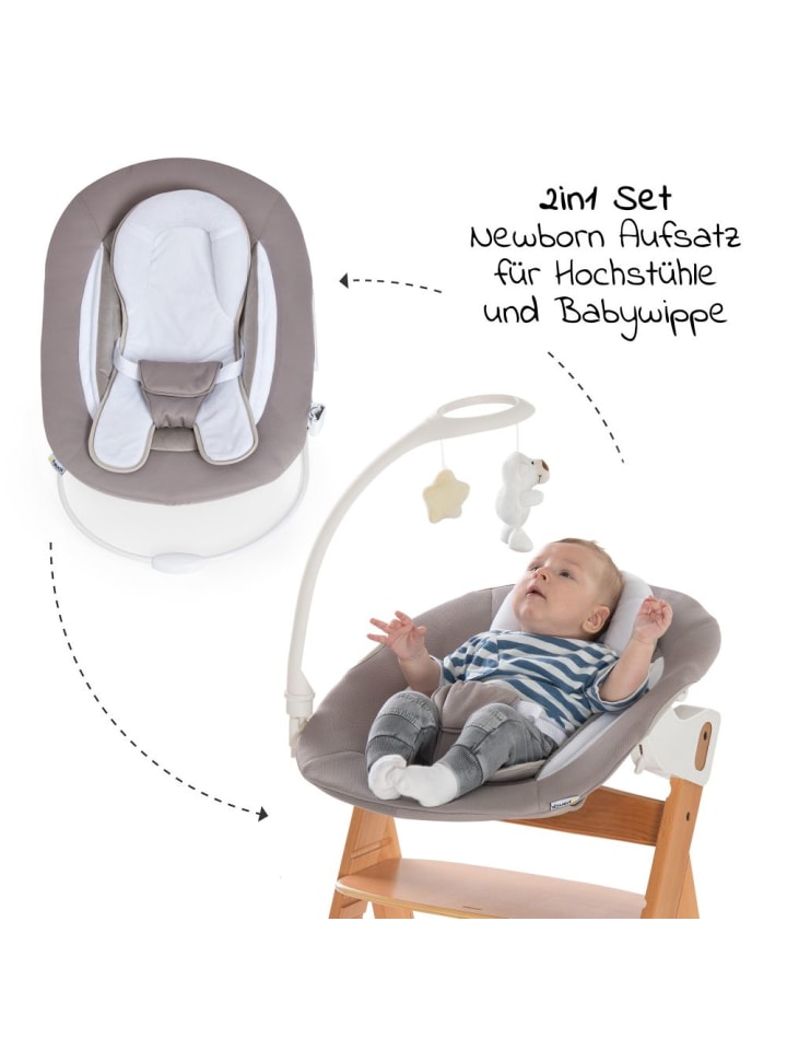 Hauck Alpha Move Natur Newborn Set - 5-tlg. Hochstuhl in beige,grau günstig kaufen onesize