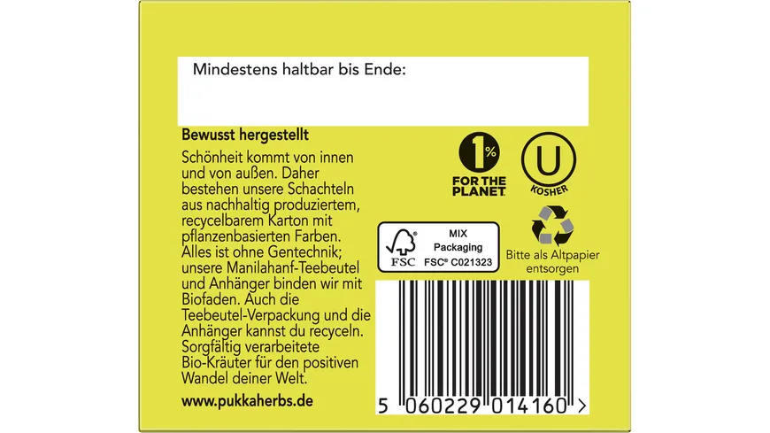 pukka kamille, vanille & manuka-honig Bio-Kräutetee 32 g