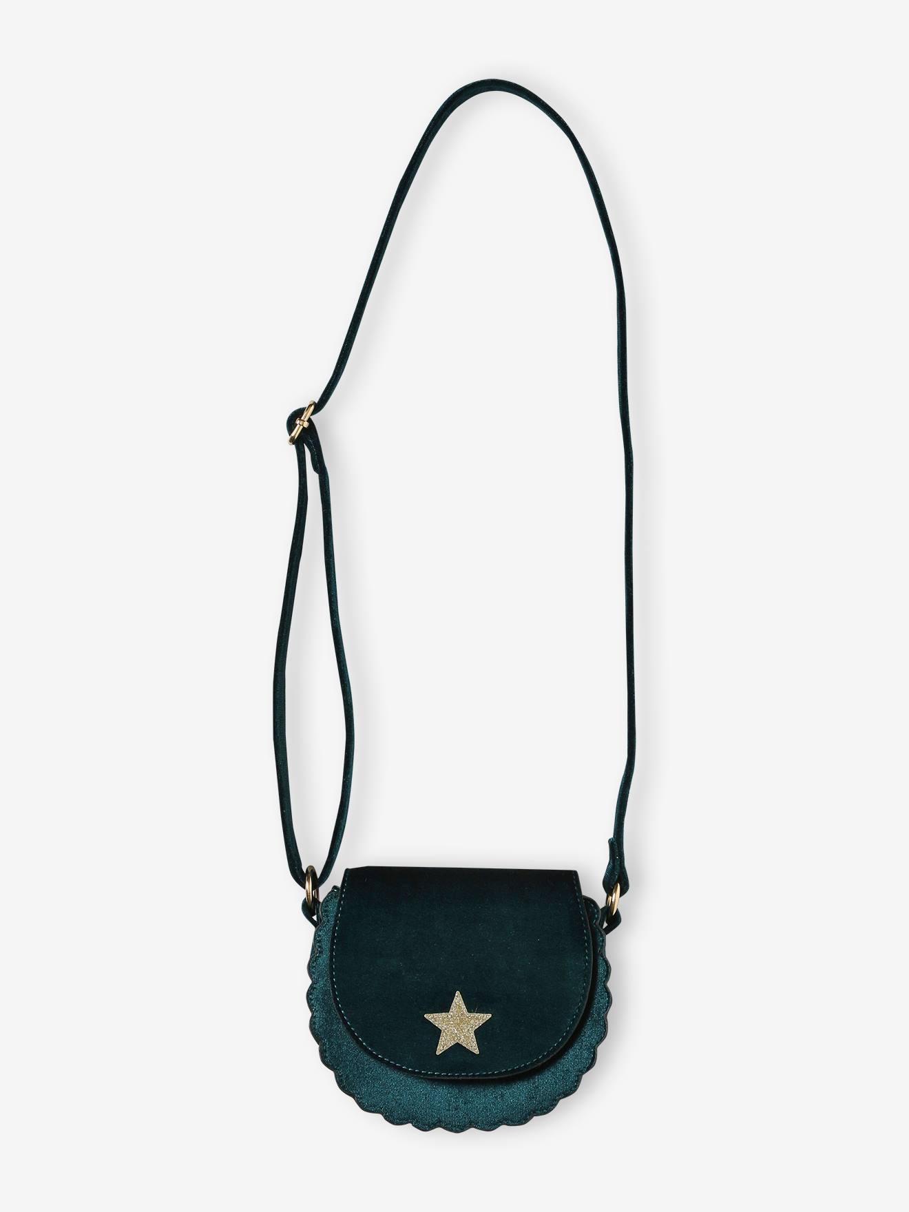 Vertbaudet Mädchen Samt-Tasche - grün
