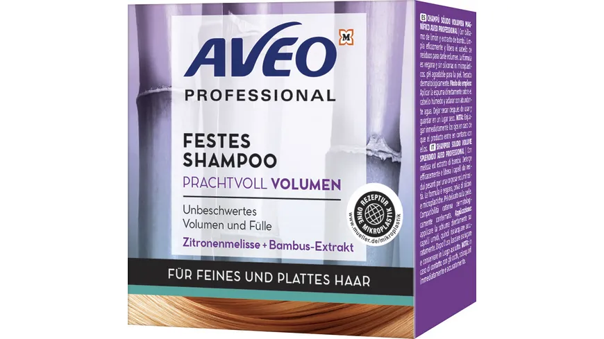 AVEO Professional Festes Shampoo Prachtvoll Volumen 70 g