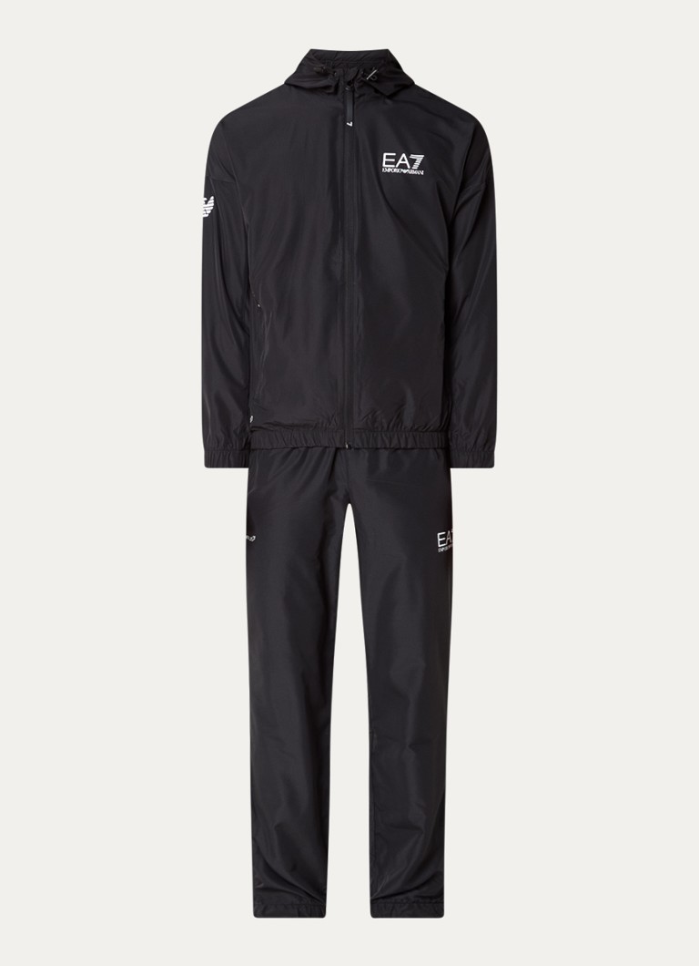 Tuta Emporio Armani con cappuccio e tasche con zip