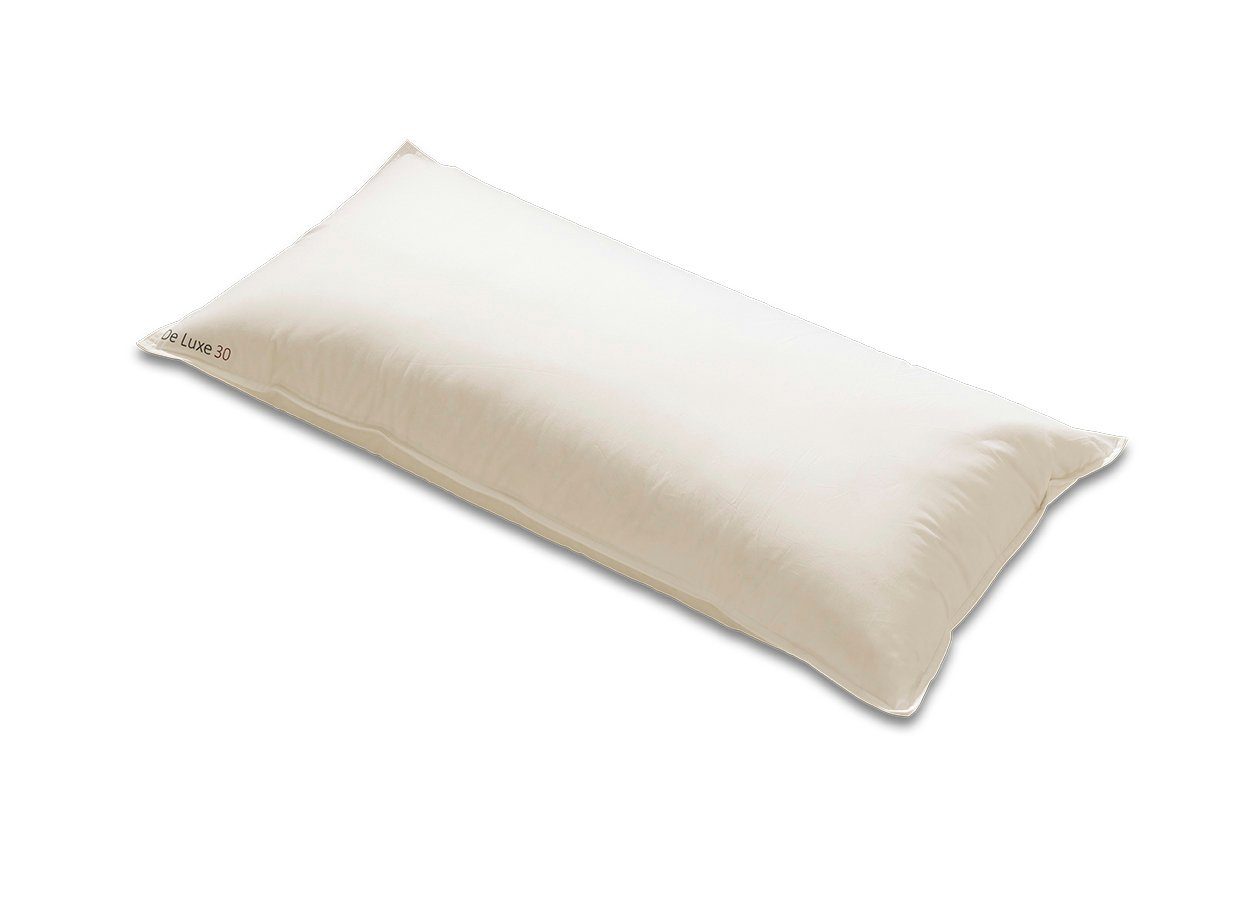 Daunenkissen Daunenkopfkissen, Feder „Kissen de Luxe 30“ Medium, Sanders Kauffmann, Füllung: 70% Gänsefedern, 30% Gänsedaunen, Medium