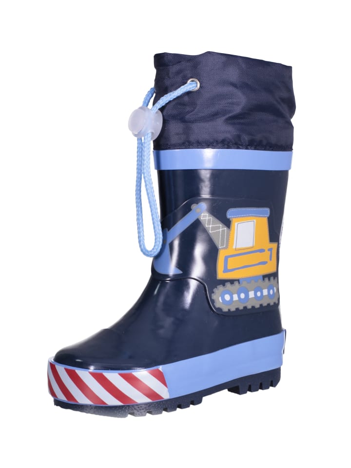 Playshoes Gummistiefel Baustelle in Bleu günstig kaufen