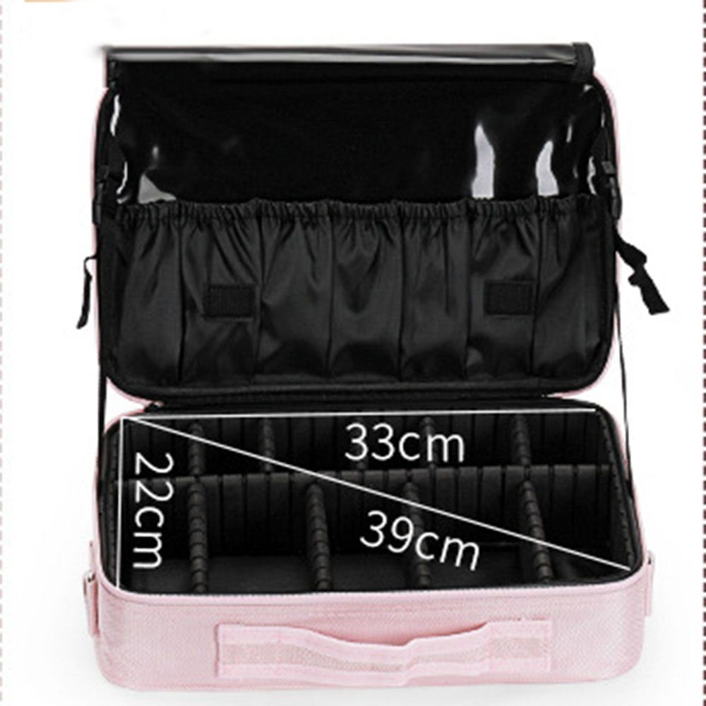 Runxizhou Kosmetikkoffer Portable Reise Make Up Tasche,Professionelle MakeUp Organizer (1-tlg)