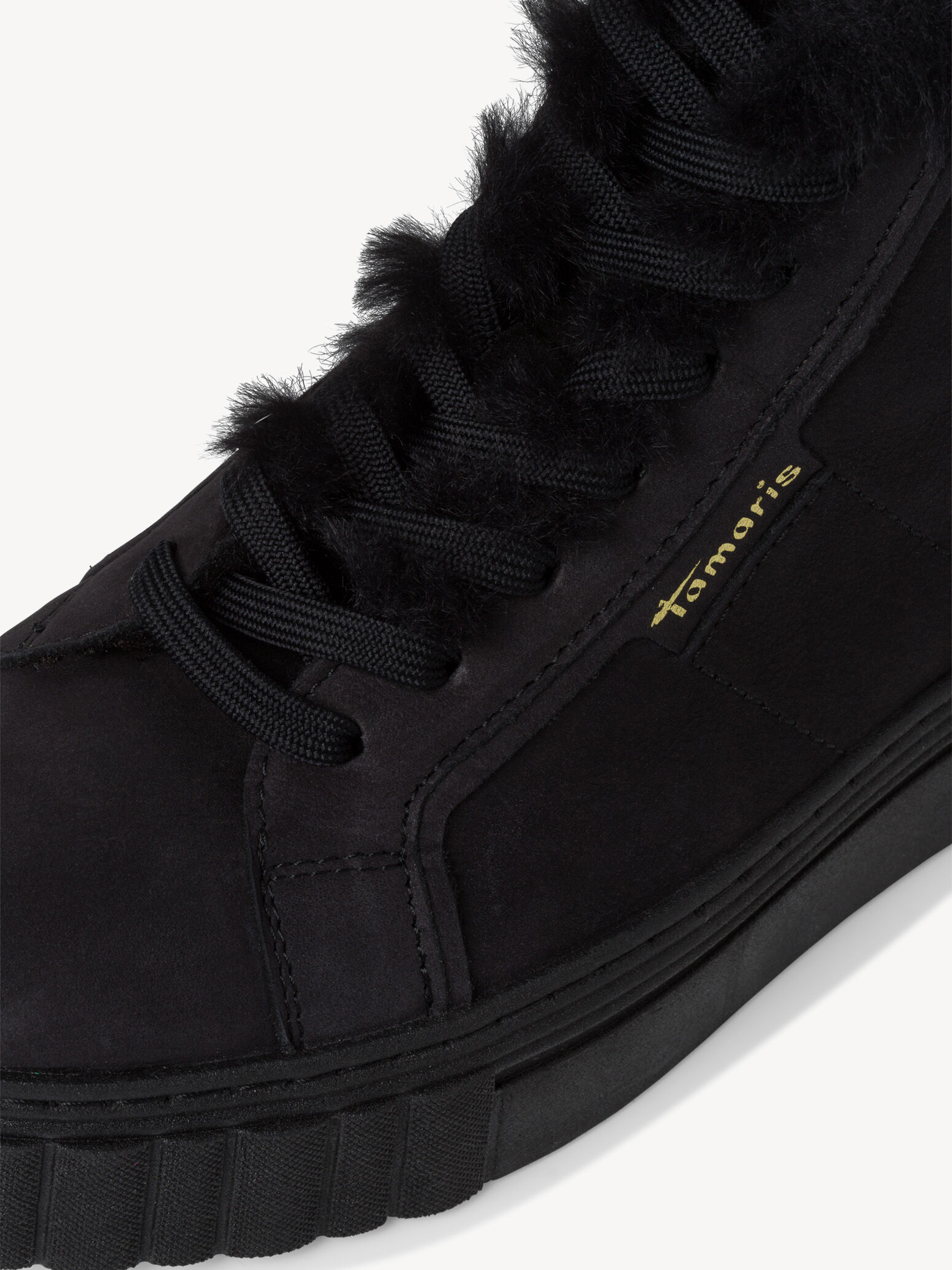 Bottine en cuir - noir doublure chaude