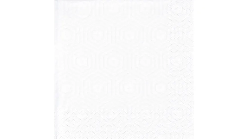 ti-flair Servietten Geometric 24x24cm weiss