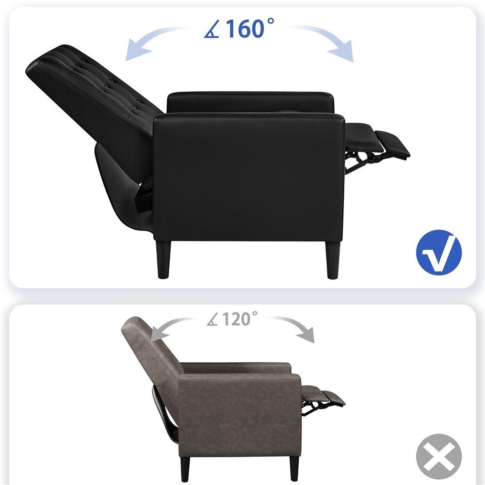 Yaheetech Relaxsessel, Fernsehsessel TV Sessel, Verstellbar Ruhesessel