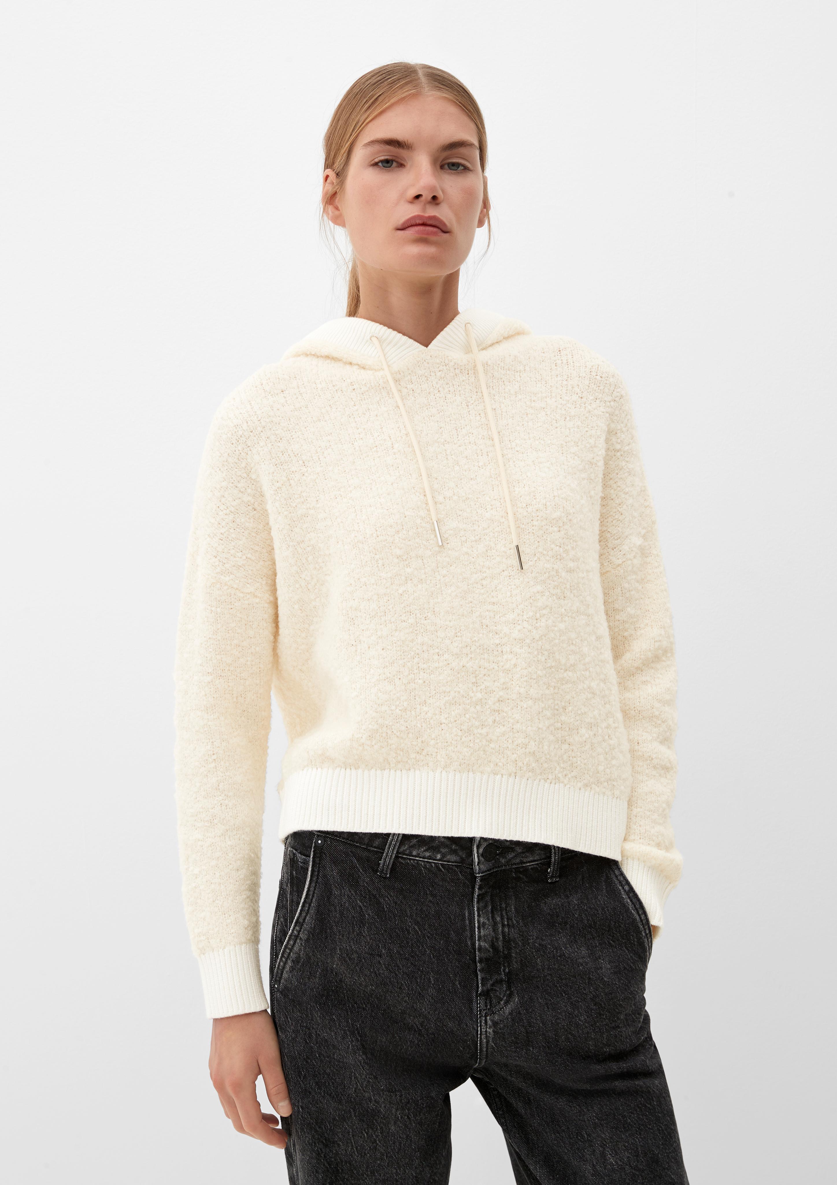 Teddy-Hoodie mit Alpaka  2121276-8100