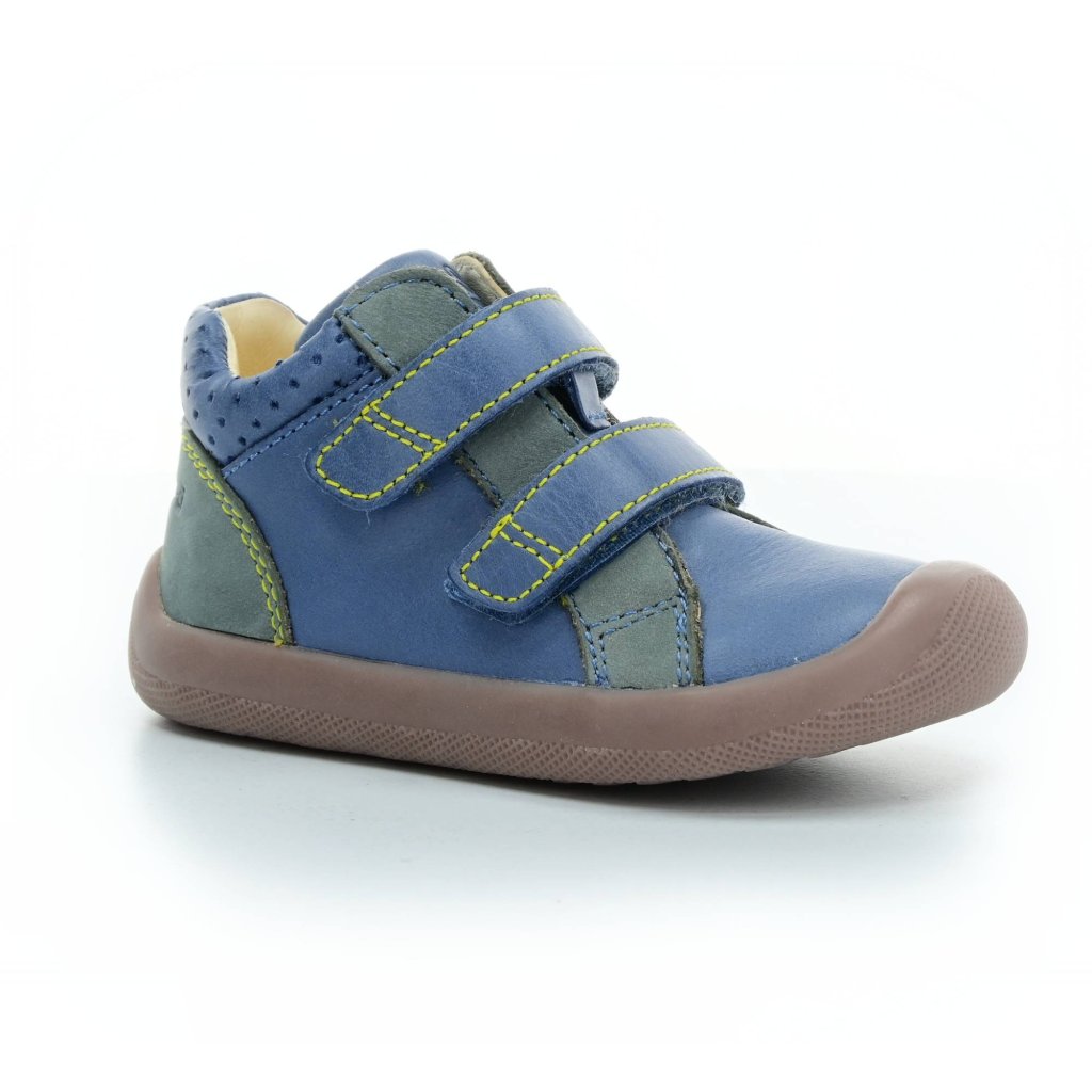 Bundgaard The Walk Velcro Sport Blue blaue Mid Cut Barfußschuhe