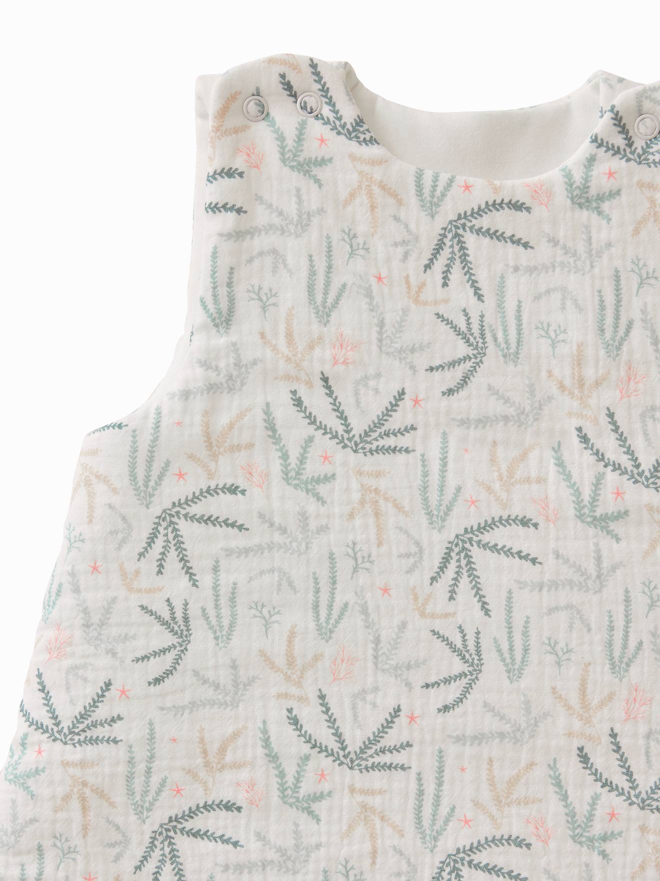 Vertbaudet Ärmelloser Baby Schlafsack OZEAN Oeko-Tex personalisierbar - blau