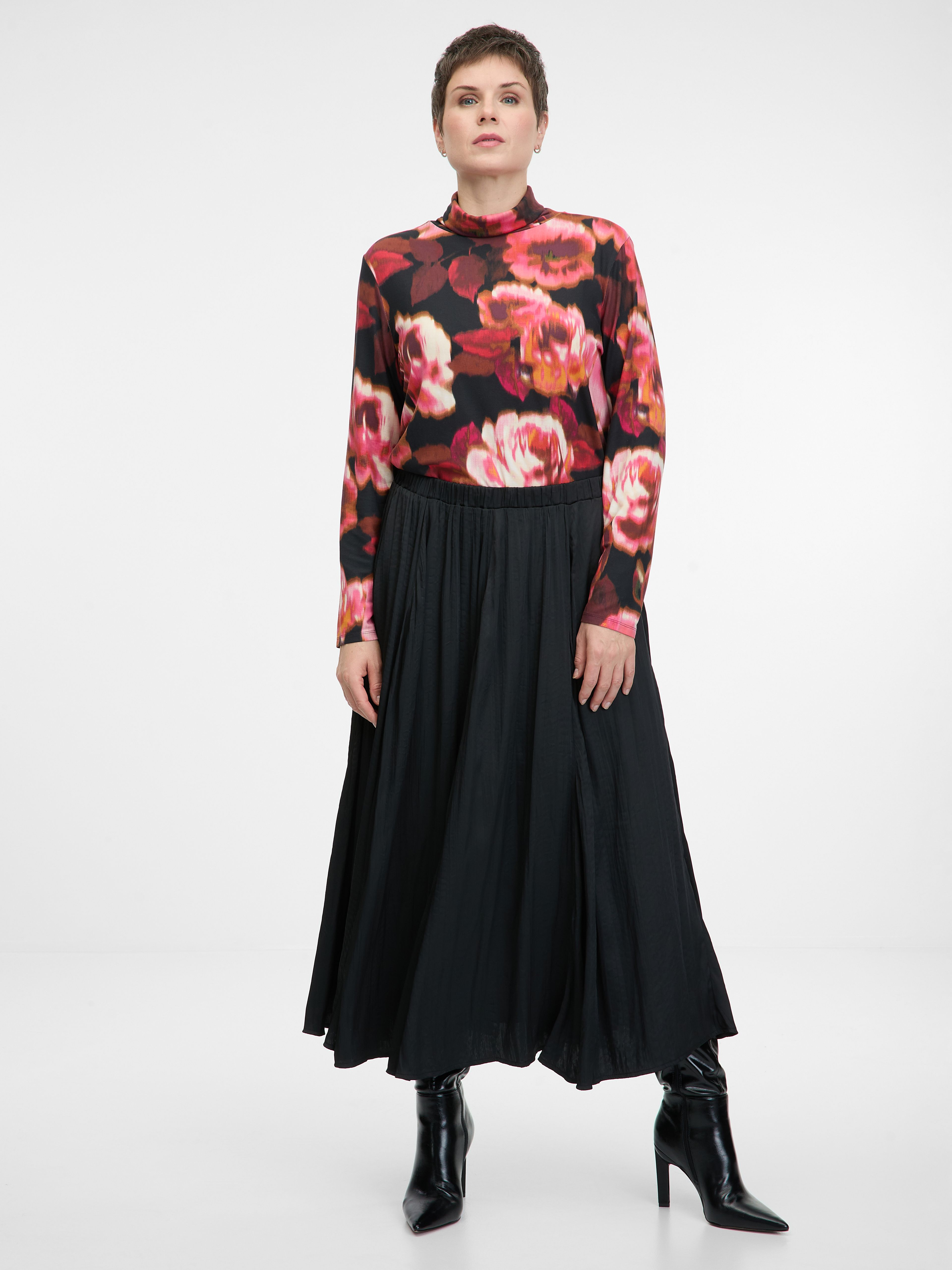 Schwarzer Damen-Midirock ORSAY
