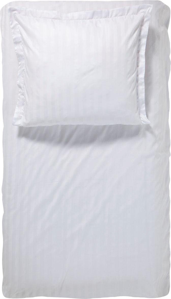 Bettwäsche Streifsatin in Gr. 135x200, 155x220 oder 200x200 cm, damai, Satin, 2 teilig, elegante Bettwäsche aus Baumwolle, Bettwäsche mit Reißverschluss