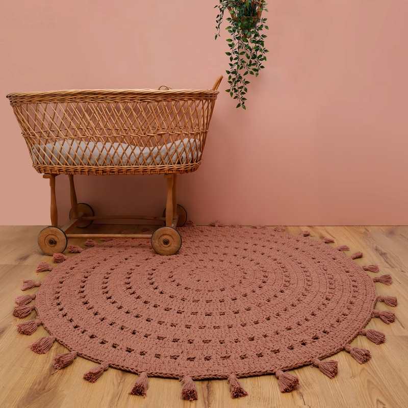 Tapis crochet 120cm NILA