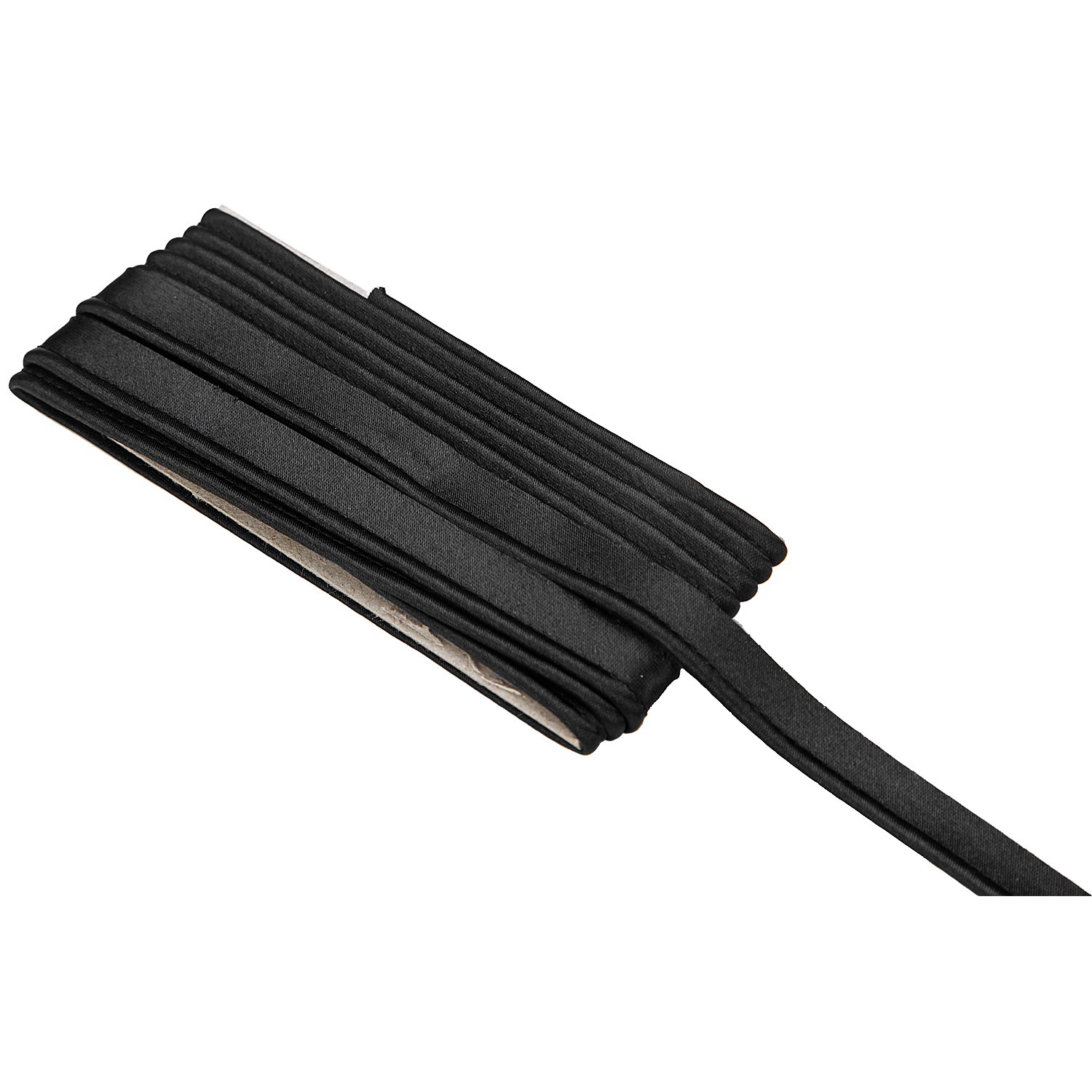 buttinette Satin-Paspelband, schwarz,2,4 mm Ø, 3 m