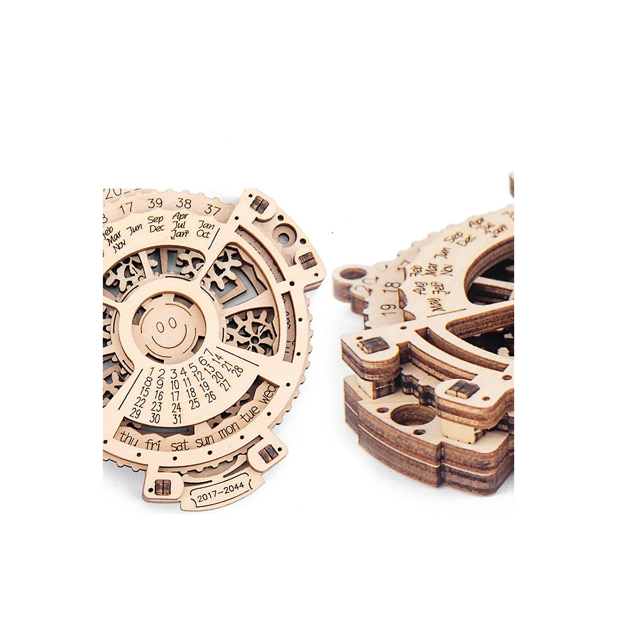 Selbst Montage Mechanische Kalender Holz Getriebe Modell DIY Holz 3D Puzzle Zusammengesetztes  Spielzeug