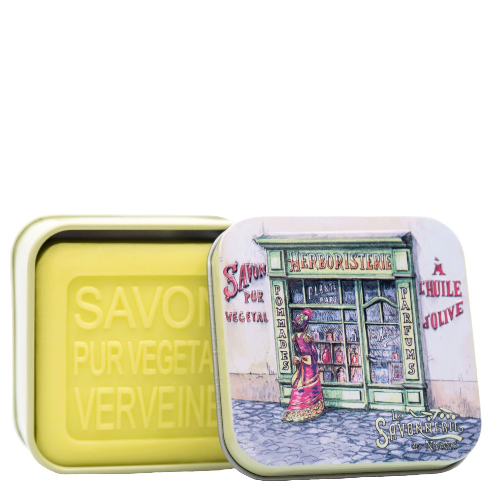 La savonnerie de nyons Savon 100g Verveine et Boîte Métal Herboriste Savon