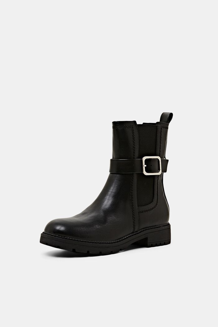 Chelsea Boots aus veganem Leder mit Schließe