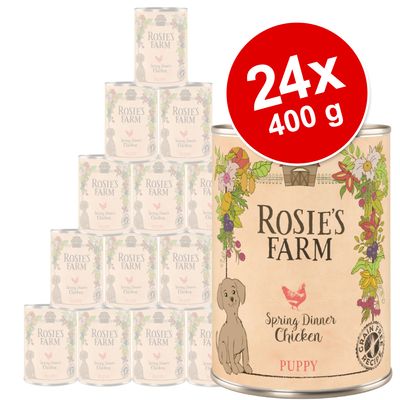 Sparpaket Rosie's Farm Puppy 24 x 400 g