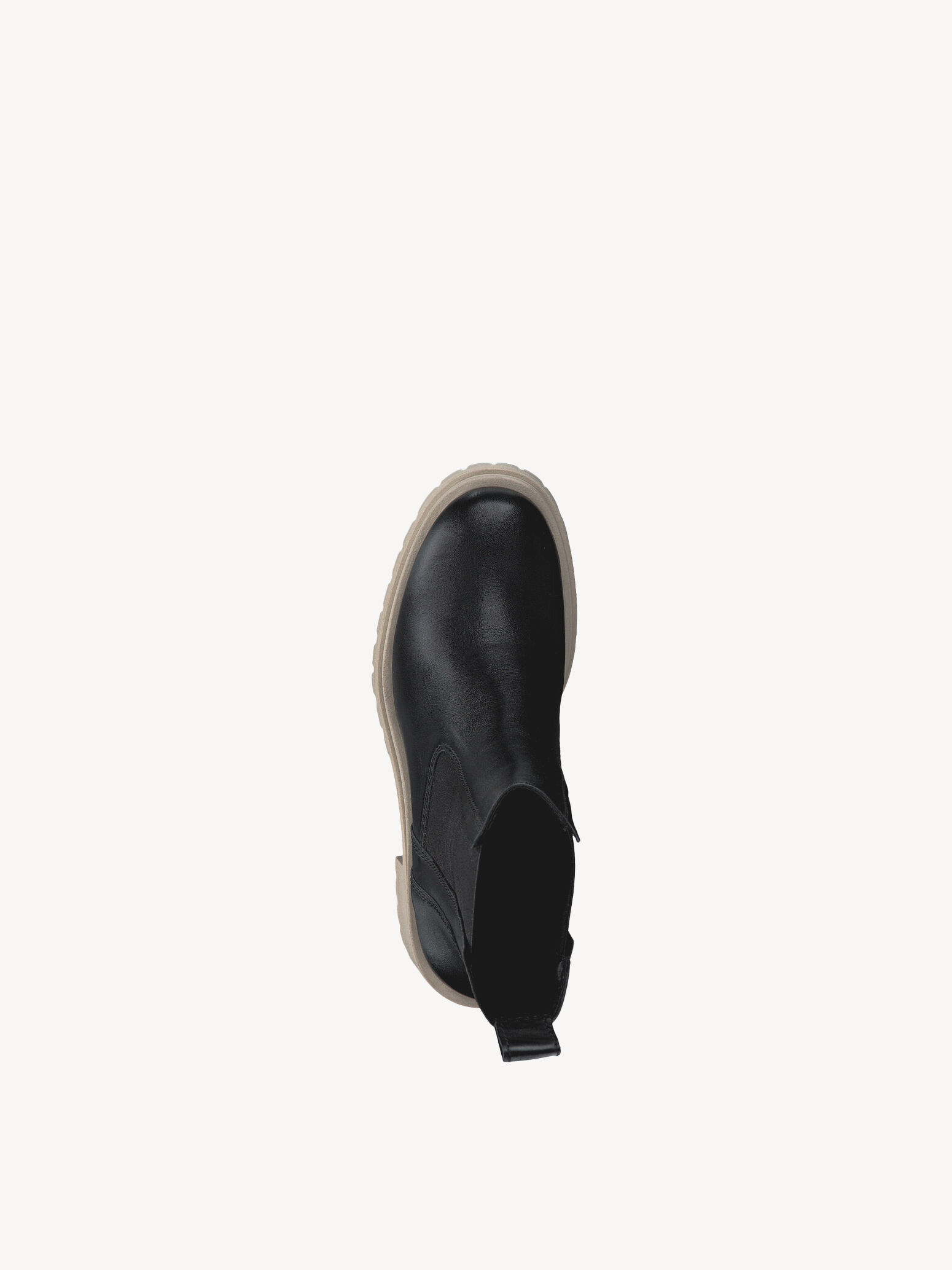Bottine Chelsea en cuir - noir
