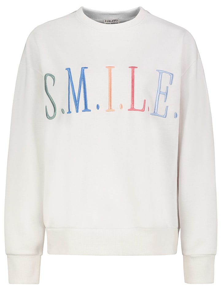 Sublevel Sweatshirt in Weiß günstig kaufen
