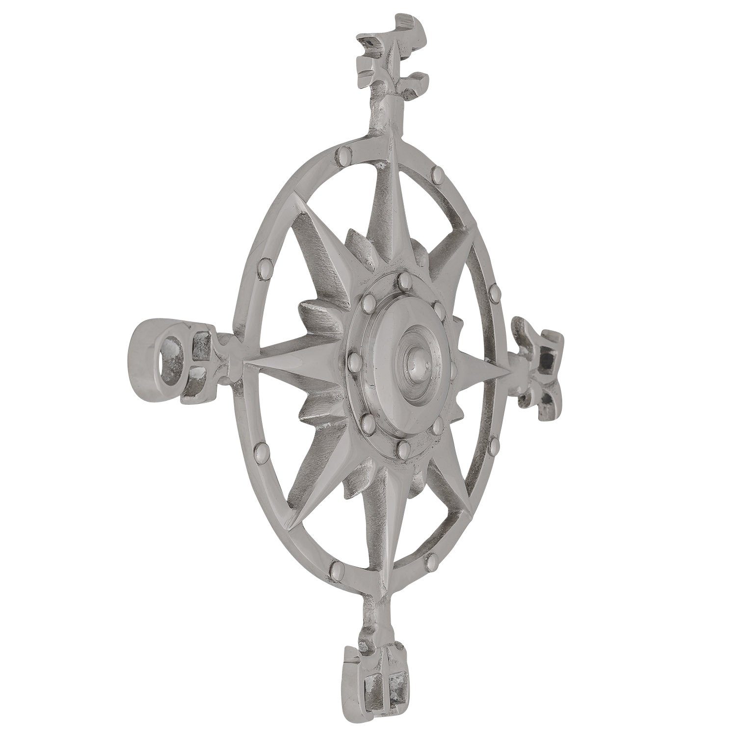 Aubaho Kompass Wanddekoration Windrose Kompass Maritim Nautik Navigation Schiff 30cm