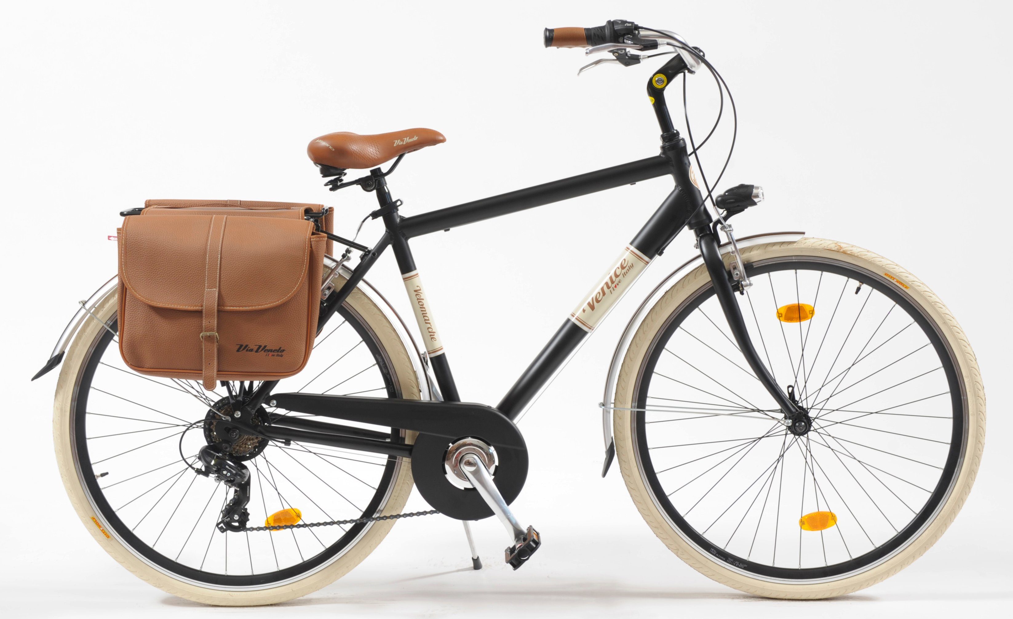 VENICE - I love Italy Cityrad Citybike 615 Alu Man, 18 Gang, Kettenschaltung