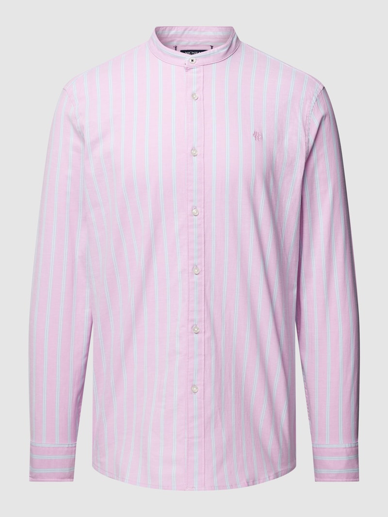 Tailored Fit Freizeithemd mit Streifenmuster in rosa