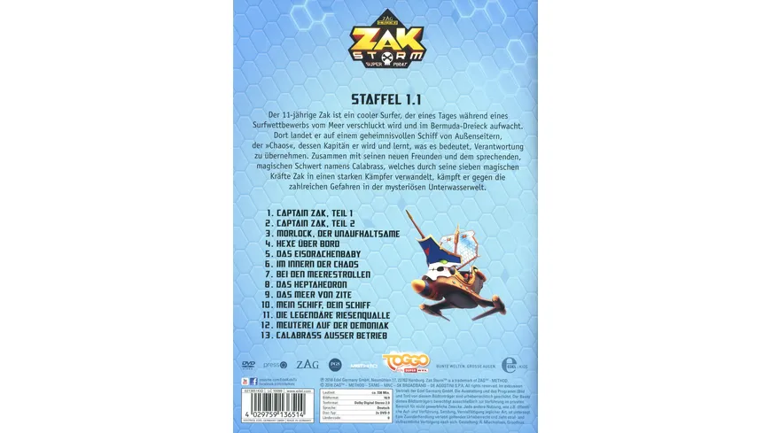 Zak Storm - Staffel 1.1 - Die DVD zur TV-Serie