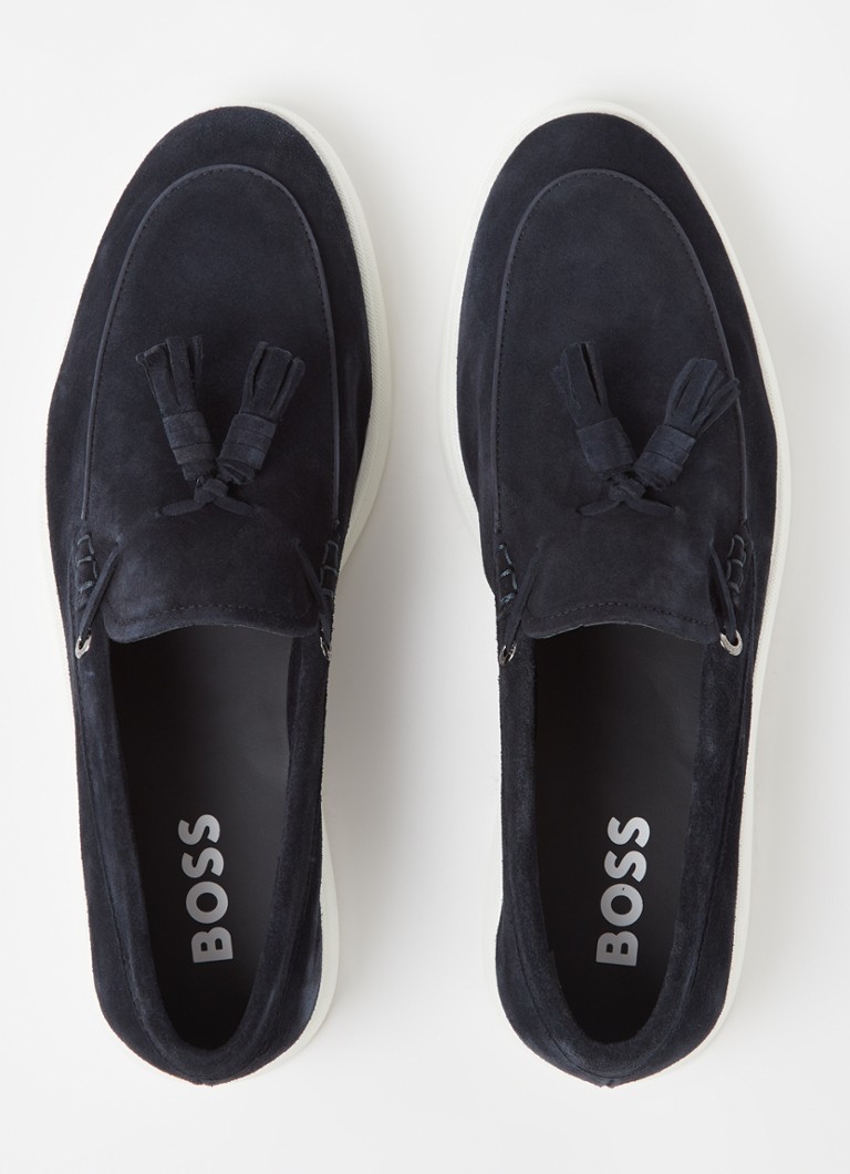 Semišové nazouváky HUGO BOSS Sienne