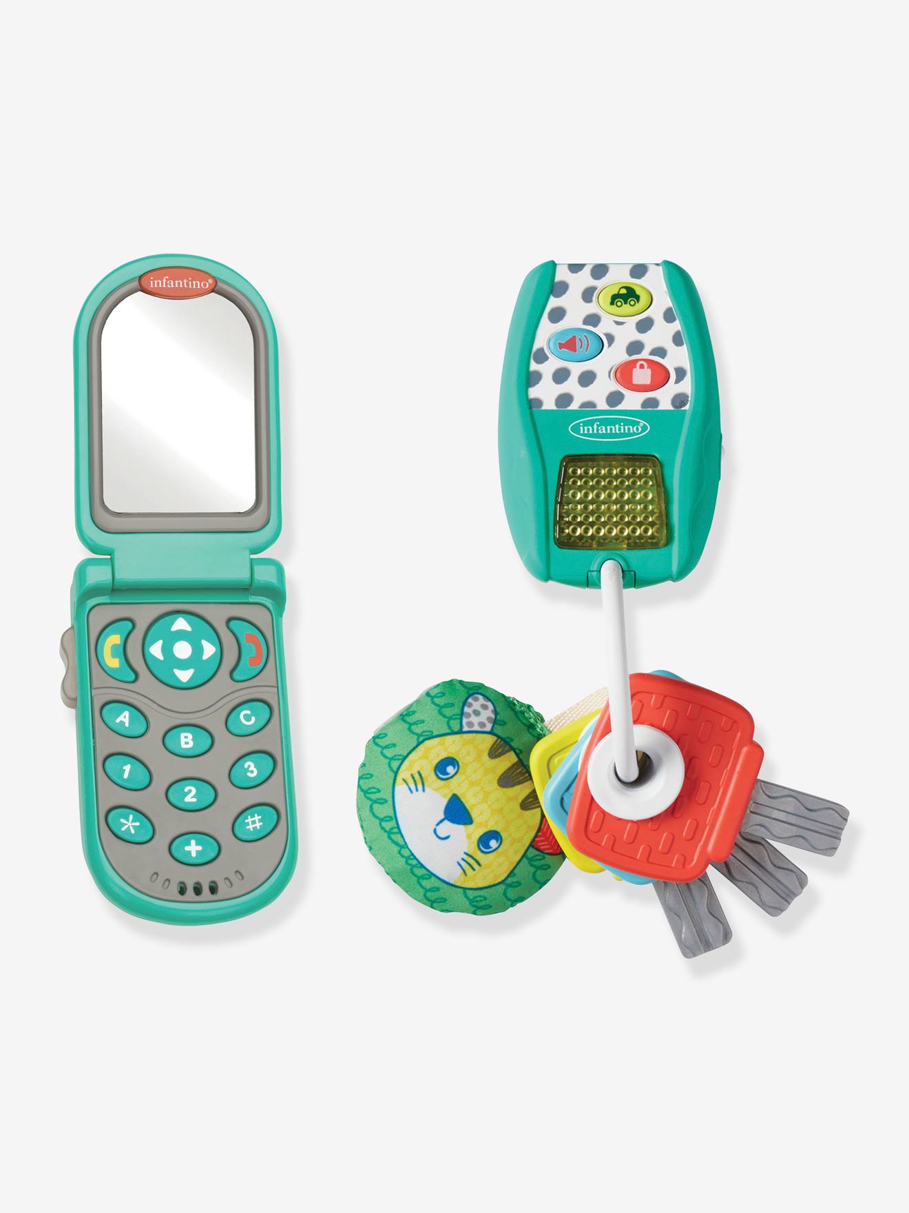 Coffret téléphone et clé électroniques Infantino multicolor