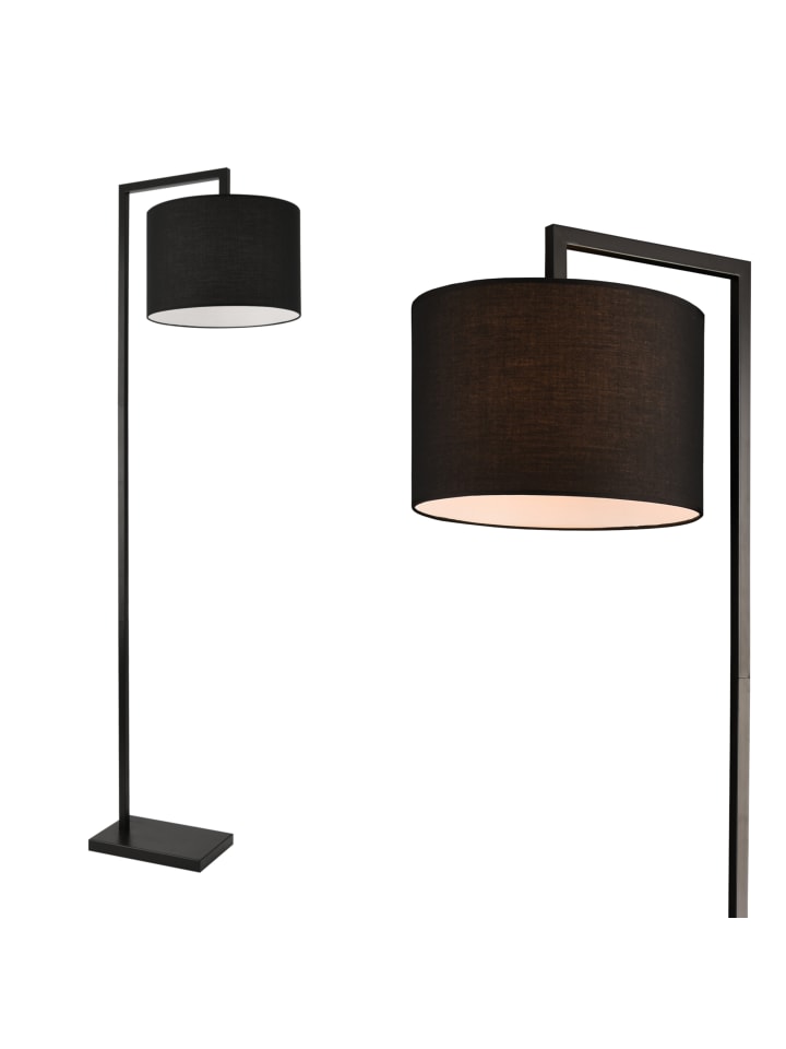 lux.pro Stehleuchte Düsseldorf in Schwarz (H)161cm (D)35cm günstig kaufen onesize