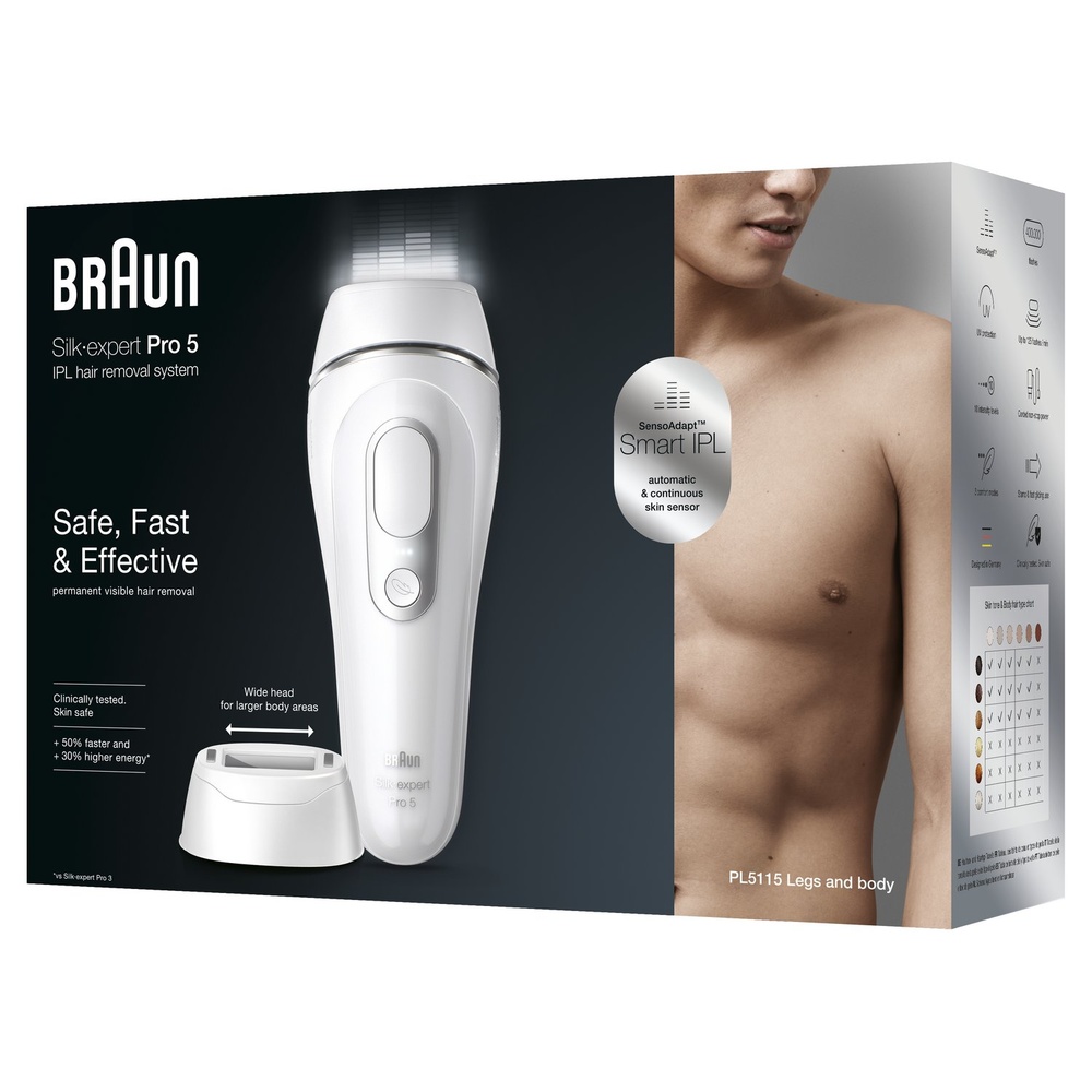 braun Braun Silk·Expert Pro 5 IPL Épilateur Lumière Pulsée Epilateur À Lumière Pulsée