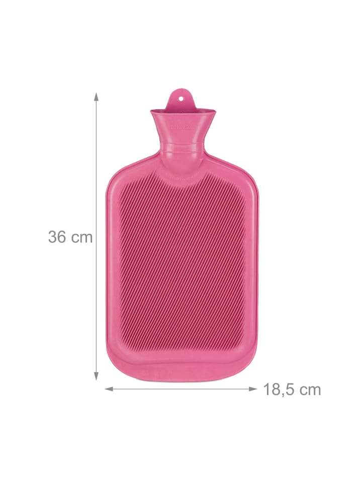 relaxdays 3x Wärmflasche in Pink günstig kaufen onesize