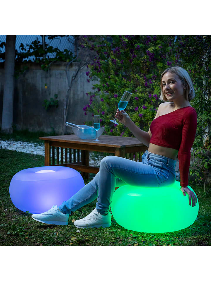 InnovaGoods Aufblasbarer Pouf mit Farbwechsel günstig kaufen onesize
