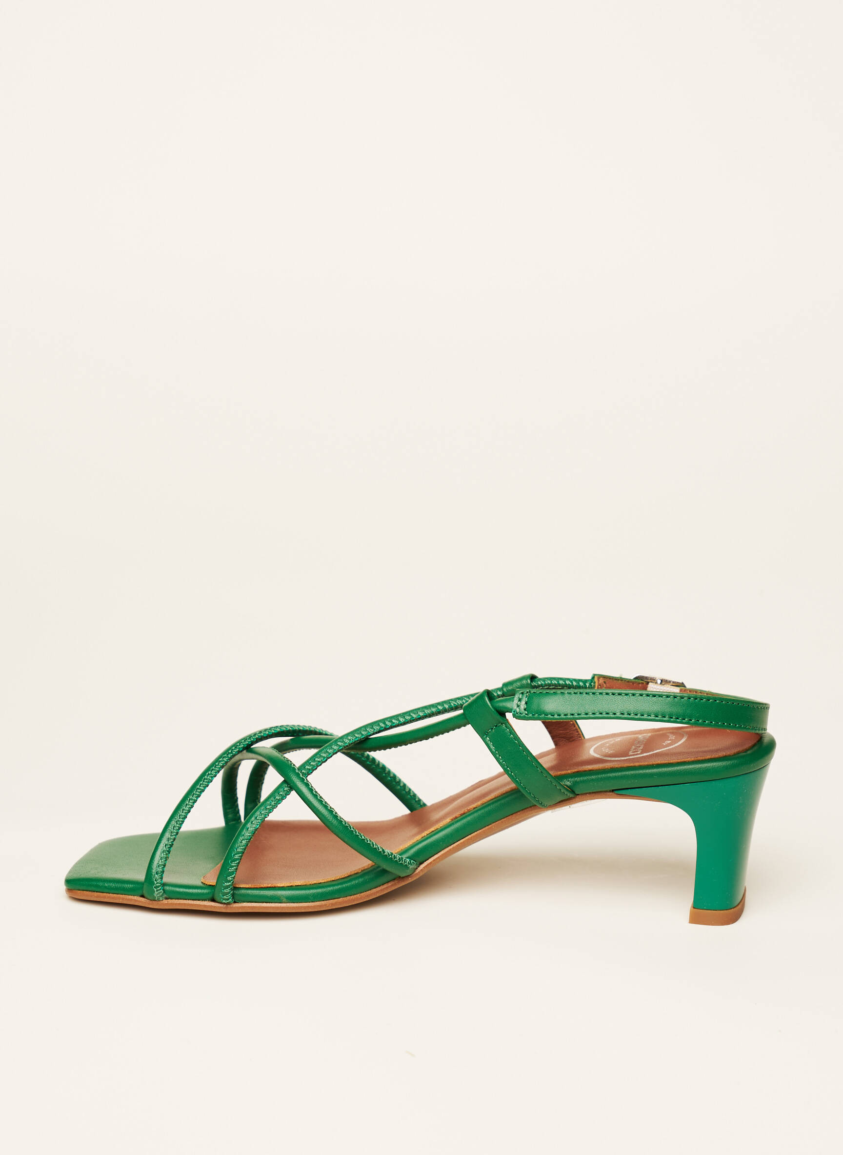 Sarenza Sandales Nu Pieds Femme couleur vert