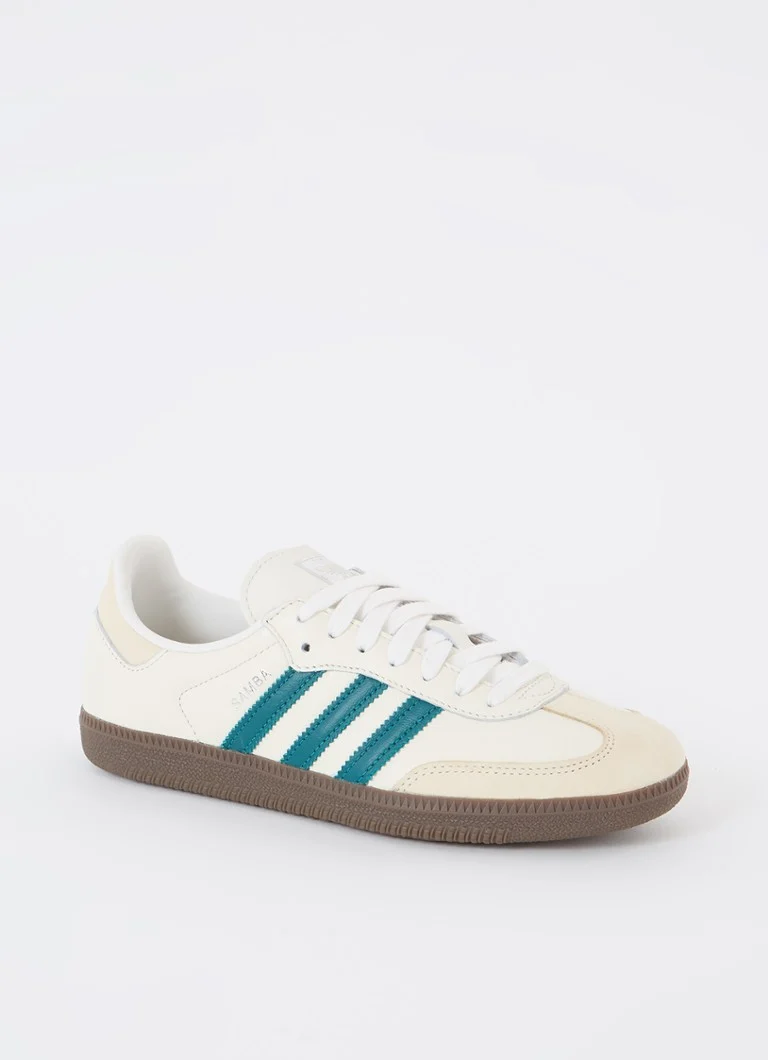 Kožené tenisky Adidas Samba OG so semišovými detailmi