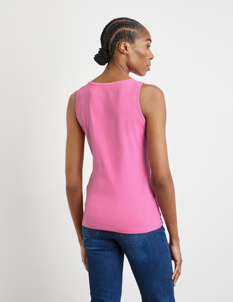 Basic Top aus nachhaltigem Baumwoll-Stretch