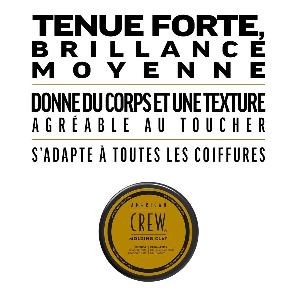 american crew Cire Cheveux, Fixation Forte, BrillanceNaturelle Cire de coiffage