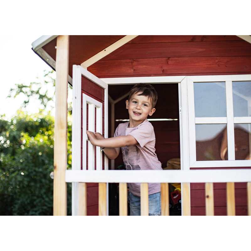 Maisonnette en bois EXIT loft 300 rouge EXIT Toys