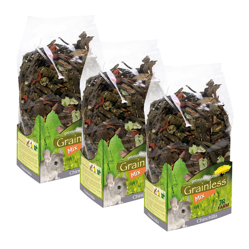 JR Farm Hauptfutter JR Farm Grainless Mix Chinchilla 3x650 g