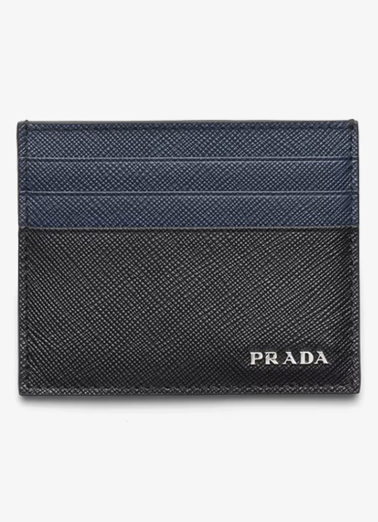 „Prada“ odinis vizitinių kortelių dėklas su logotipu