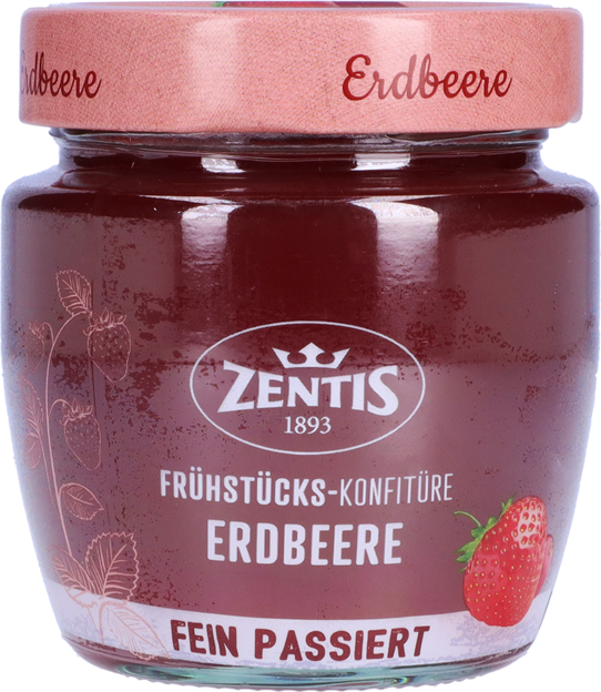Zentis Frühstücks-Konfitüre Erdbeere fein passiert