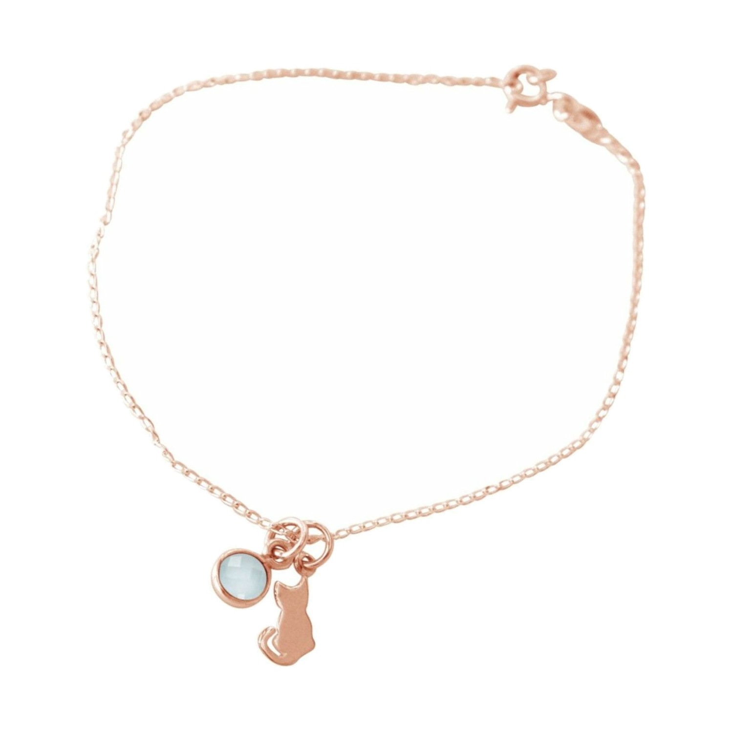 Armband 'Katze Chalcedon'