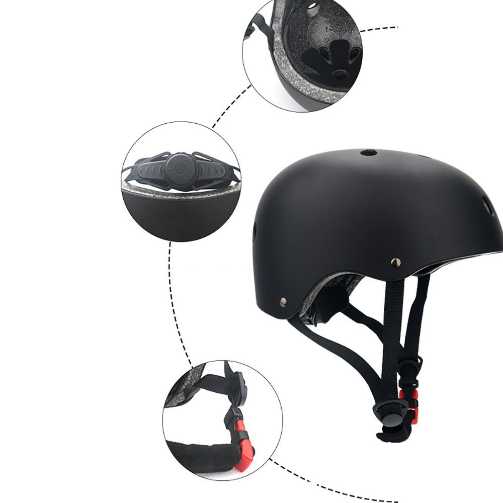 SCOSPORT Protektoren-Set Knieschoner für Kinder (6-in-1-Kinderprotektor, Verstellbares Schutzausrüstungsset), Geeignet zum Rollschuhlaufen, Skateboarden, Skifahren und Radfahren